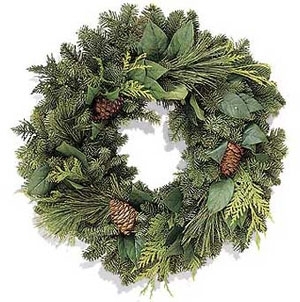 Northwest Forest Christmas Wreath 